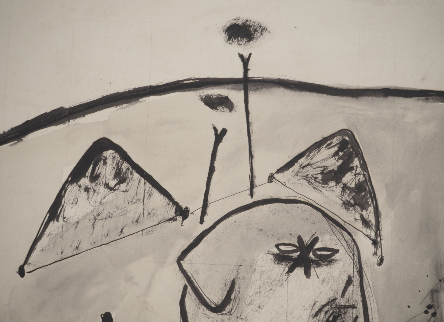 Guillaume CORNEILLE : Le voyageur - Lithographie signée