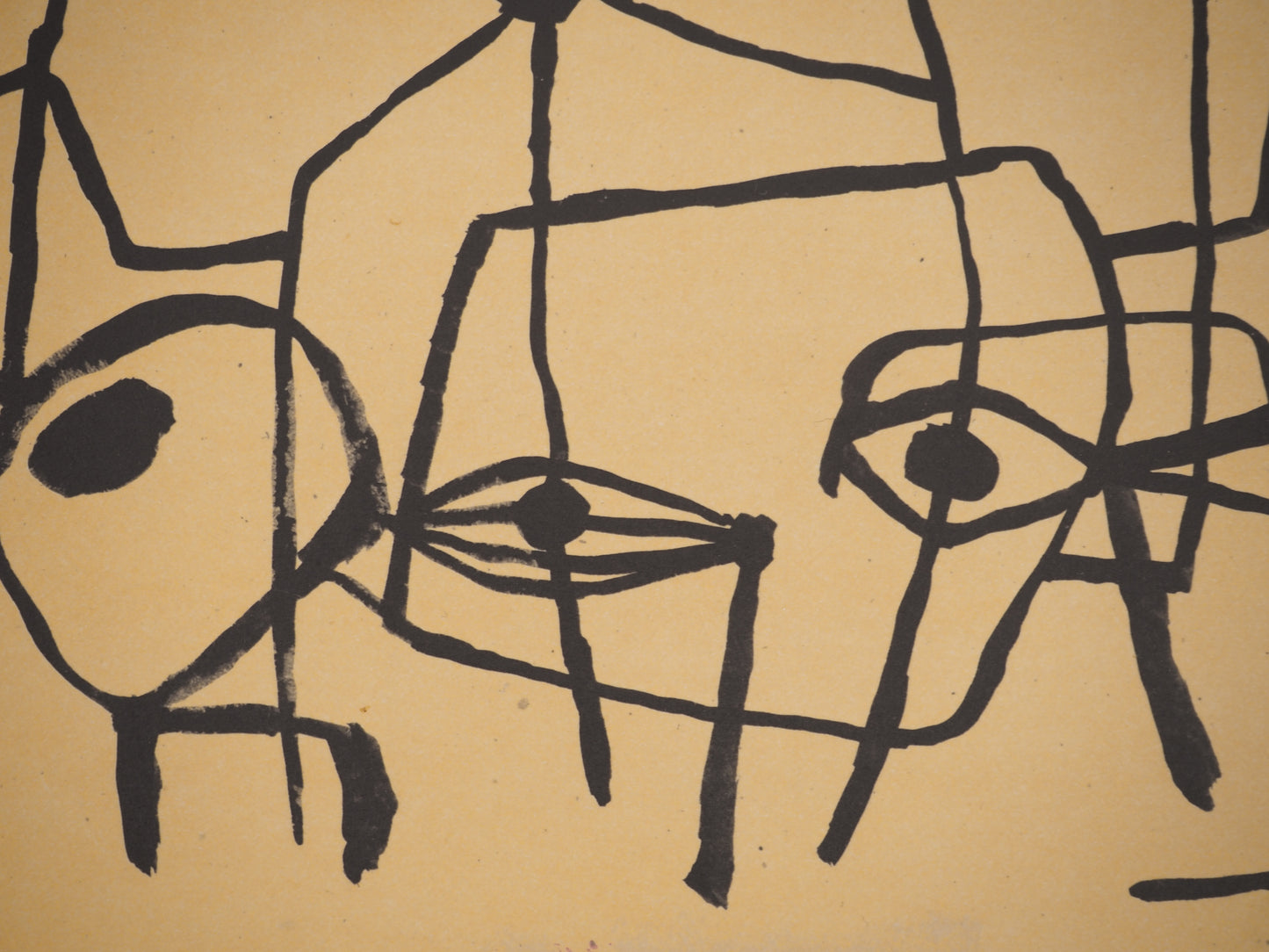 Guillaume CORNEILLE : Enfants et bicyclettes - Lithographie signée