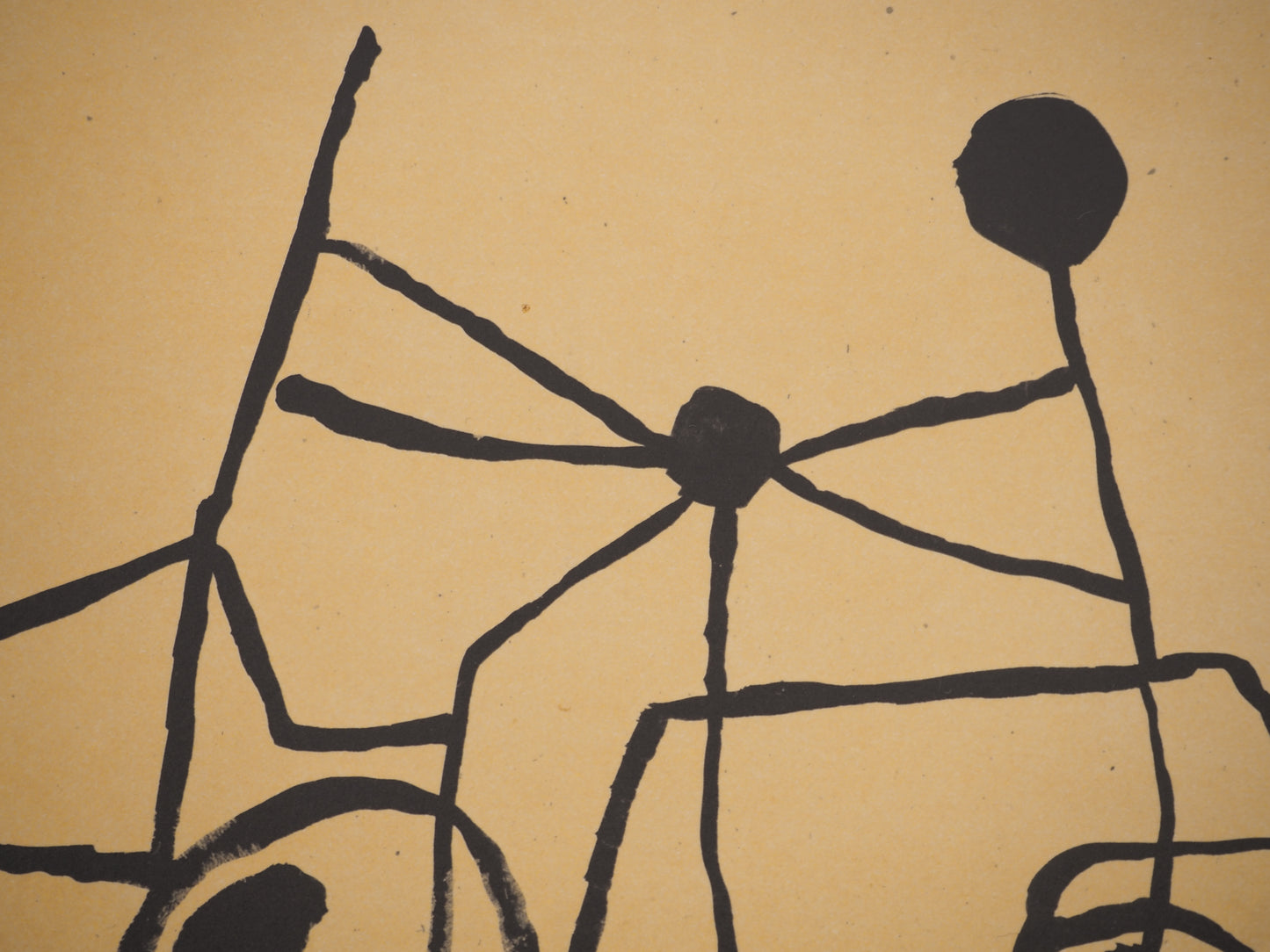 Guillaume CORNEILLE : Enfants et bicyclettes - Lithographie signée
