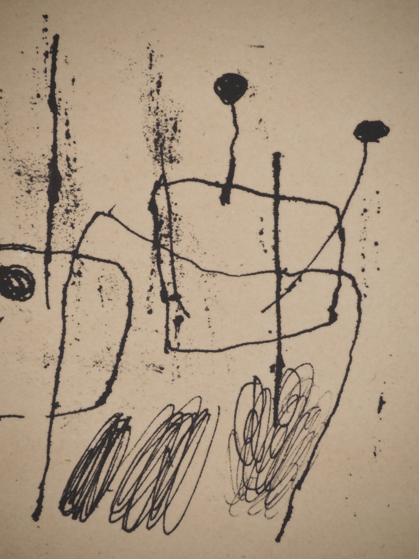Guillaume CORNEILLE : Les joueurs - Lithographie signée
