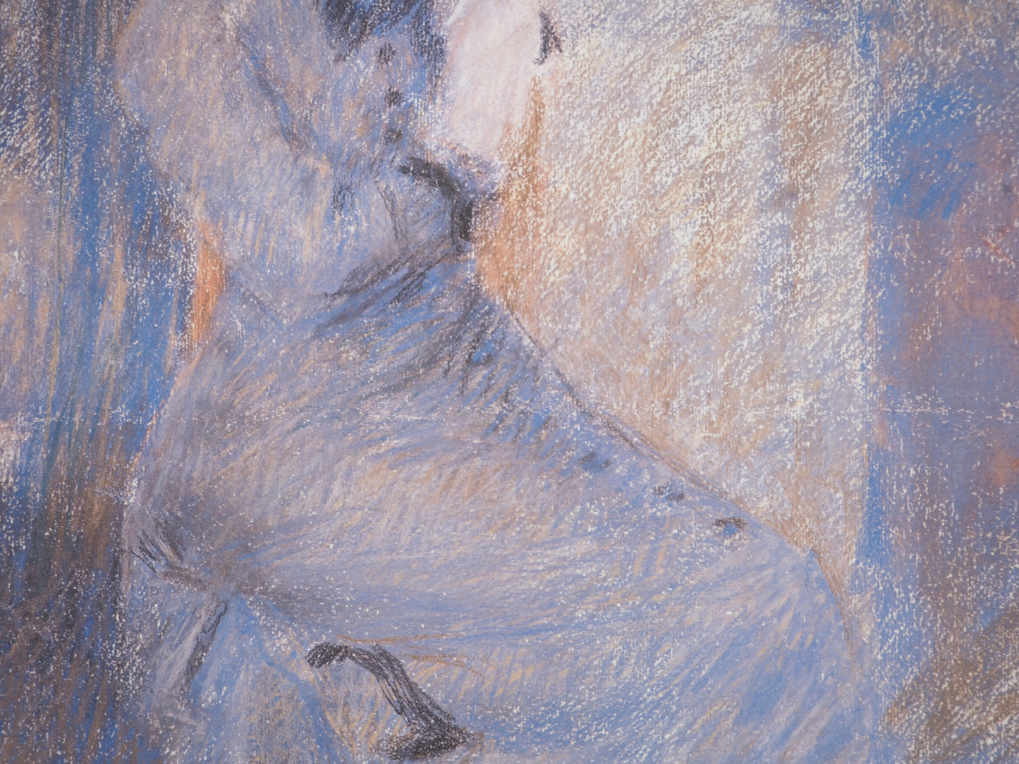 Pierre Auguste RENOIR : Jeune Femme en robe bleue - Lithographie signée