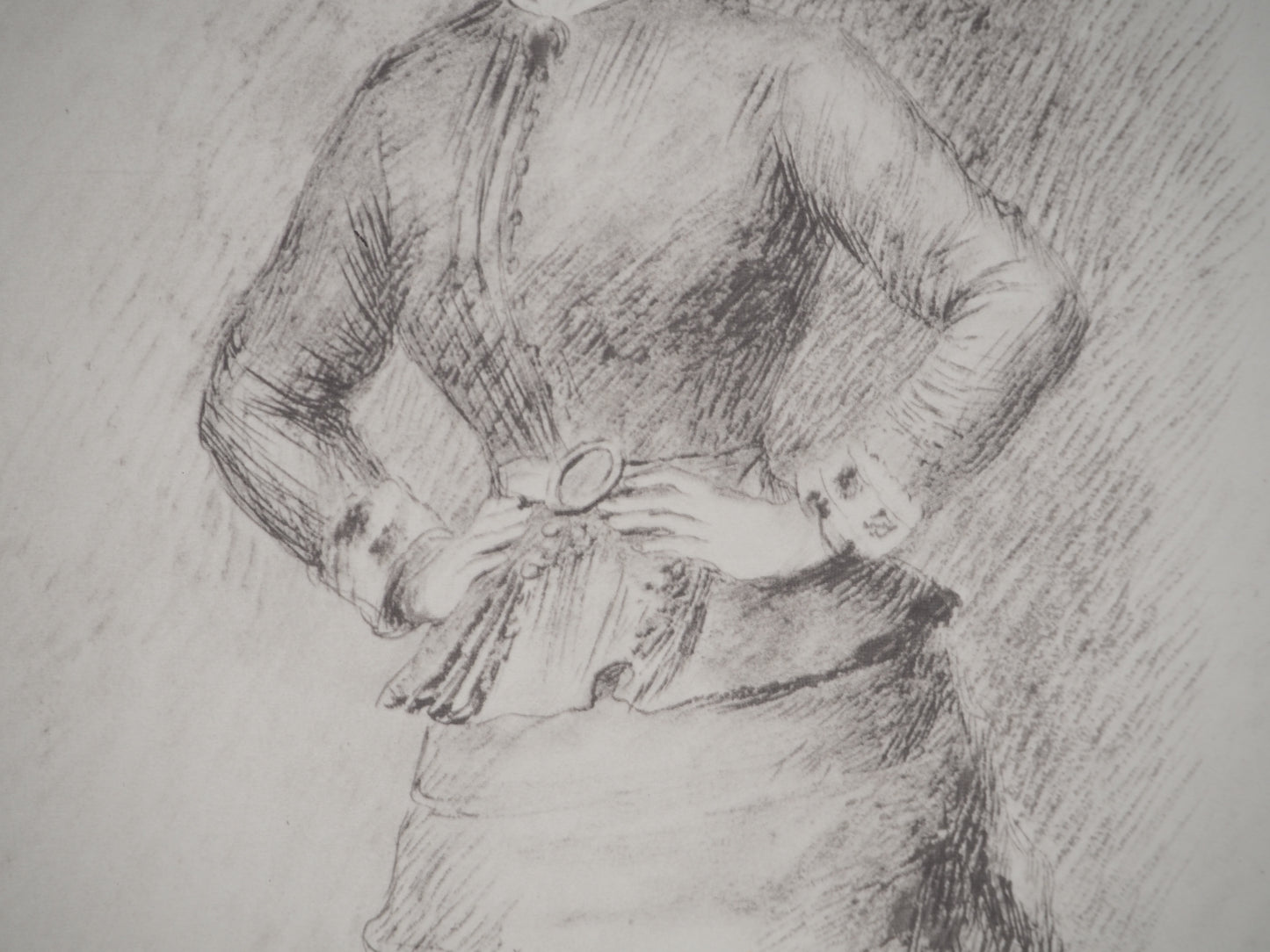 Pierre Auguste RENOIR : Femme au chapeau fleuri - Lithographie
