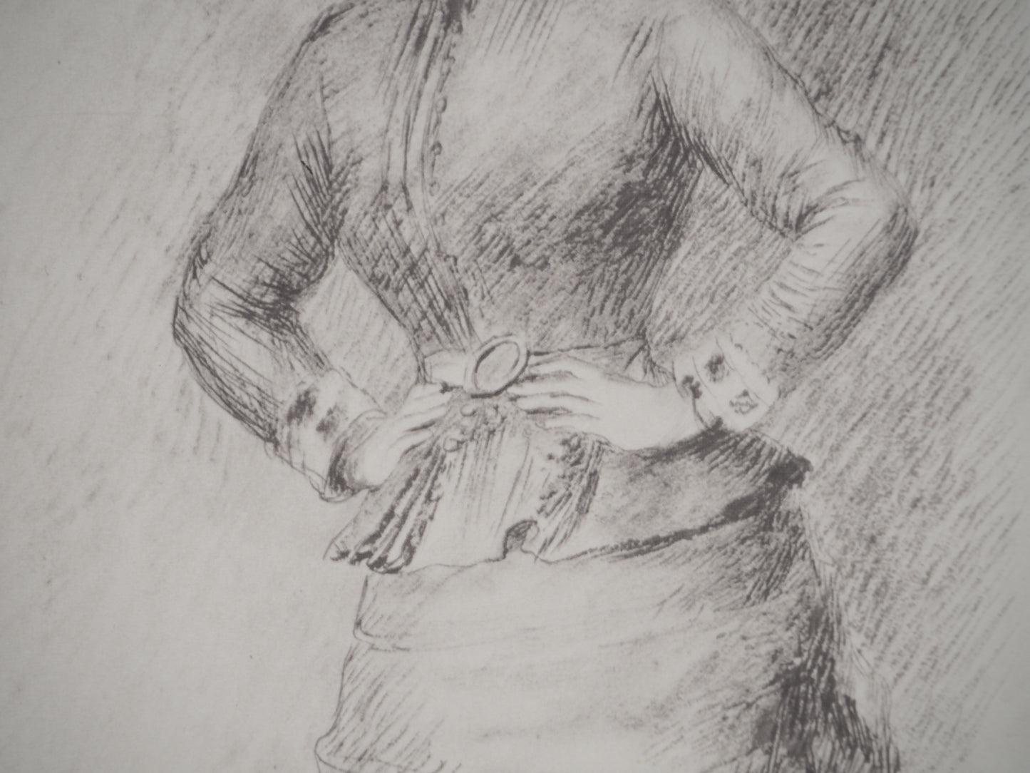 Pierre Auguste RENOIR : Femme au chapeau fleuri - Lithographie