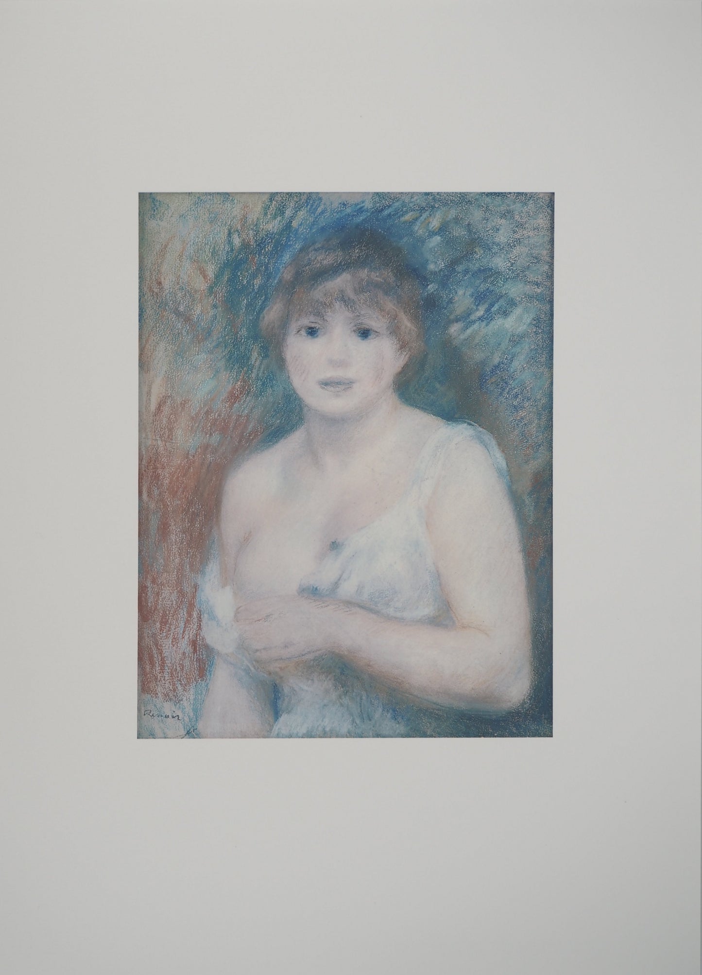 Pierre Auguste RENOIR : Portrait de Jeanne Samary - Lithographie signée