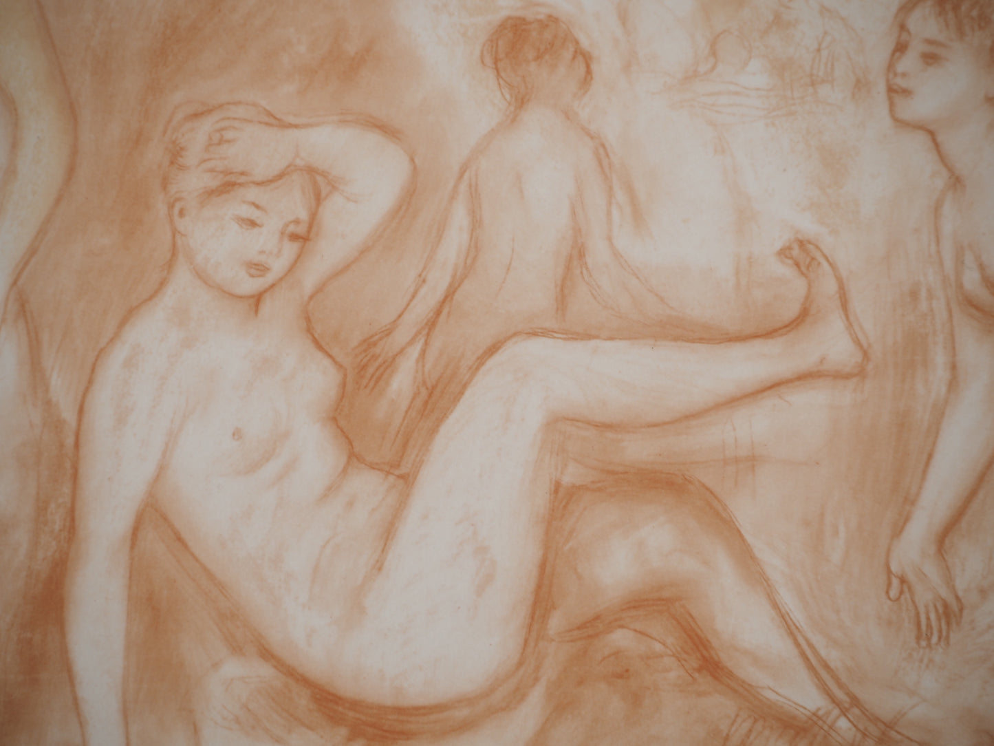 Pierre Auguste RENOIR : La Baignade - Lithographie