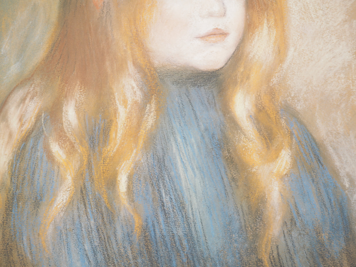 Pierre Auguste RENOIR : Portrait d'Edmond Renoir - Lithographie signée