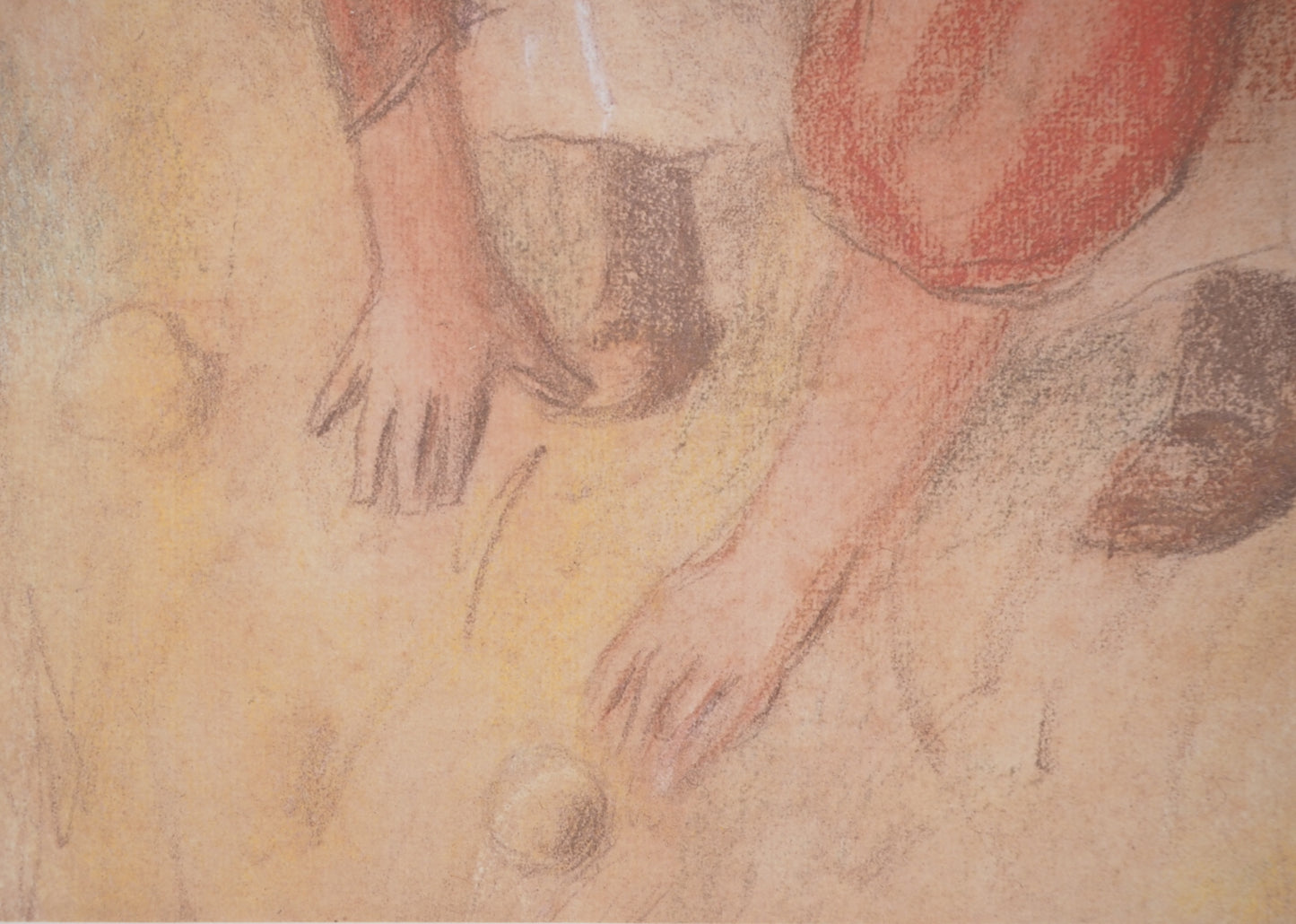 Pierre Auguste RENOIR : Jeunes filles jouant à la balle - Lithographie