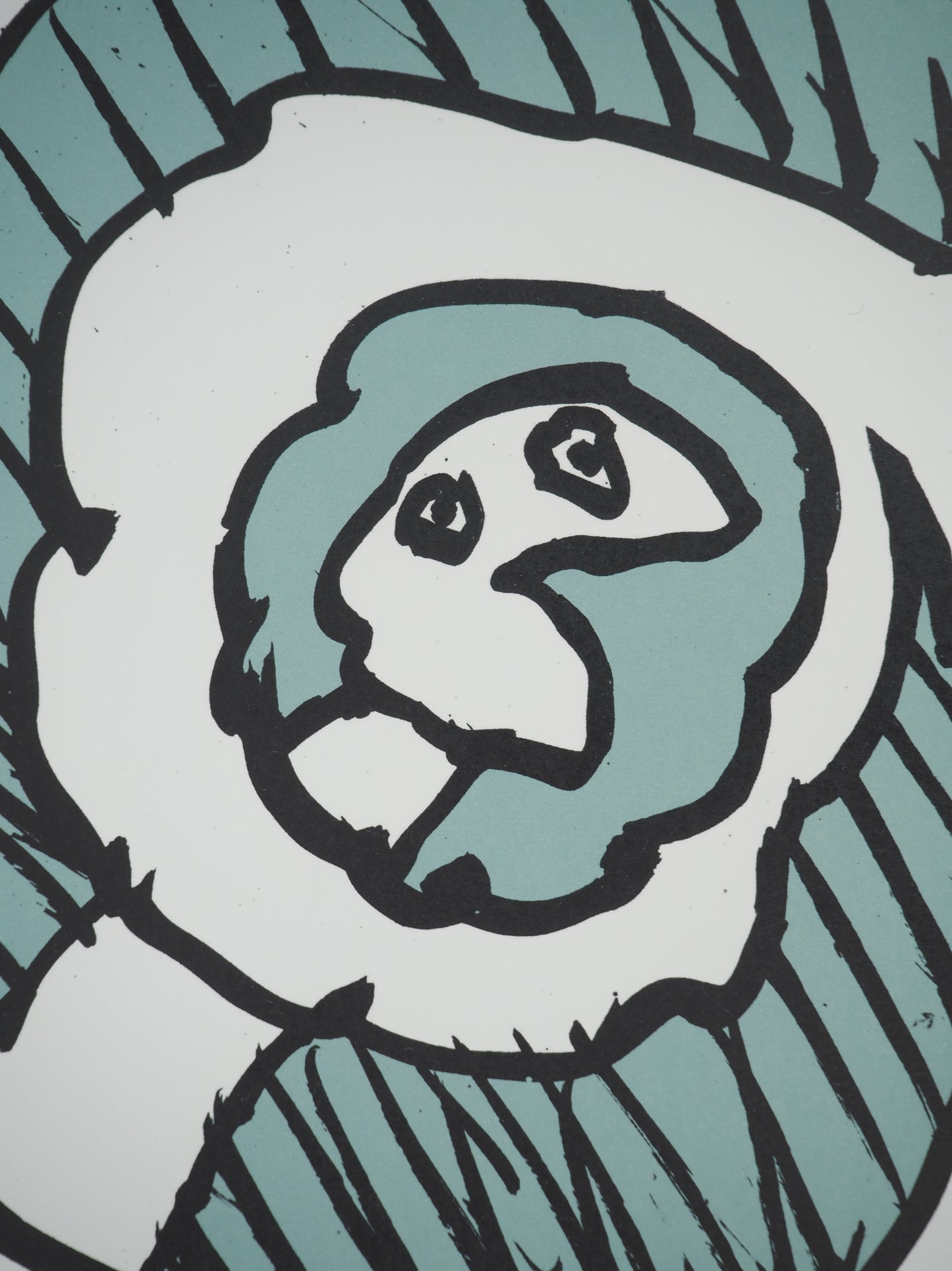 Pierre ALECHINSKY : Festival d'automne (Bleu) - Lithographie en couleurs