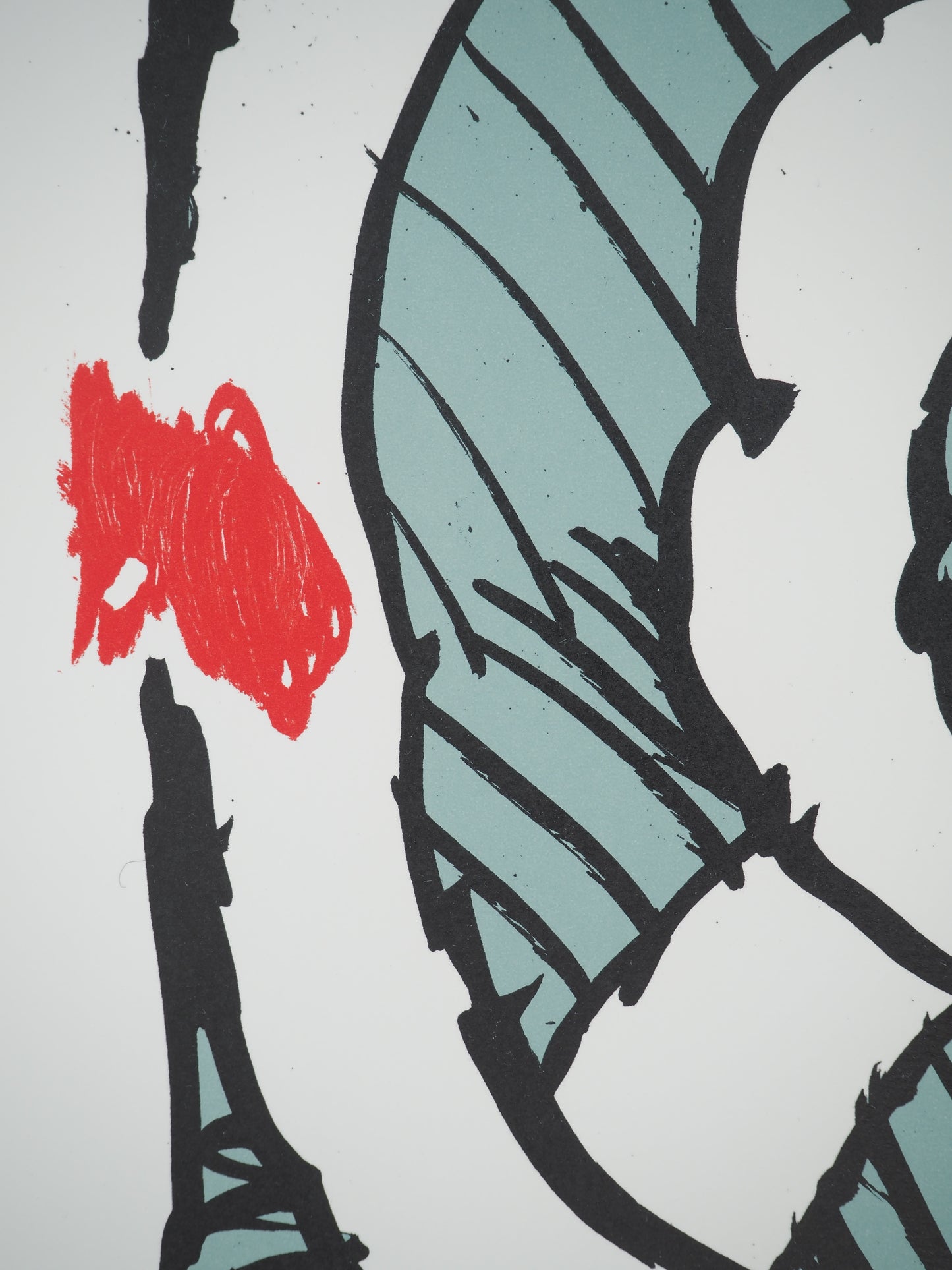 Pierre ALECHINSKY : Festival d'automne (Bleu) - Lithographie en couleurs