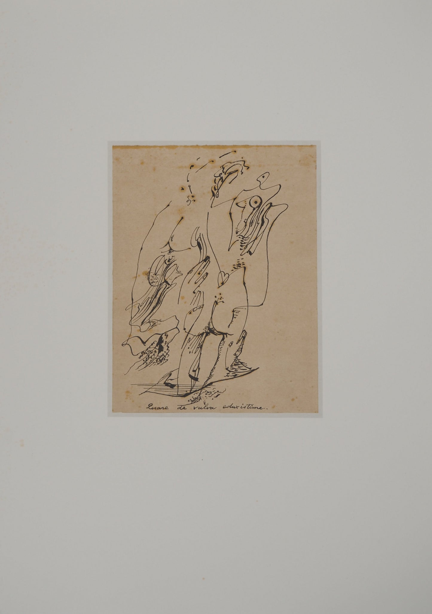 André MASSON : Dessin Abstrait - Lithographie