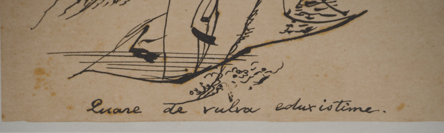 André MASSON : Dessin Abstrait - Lithographie