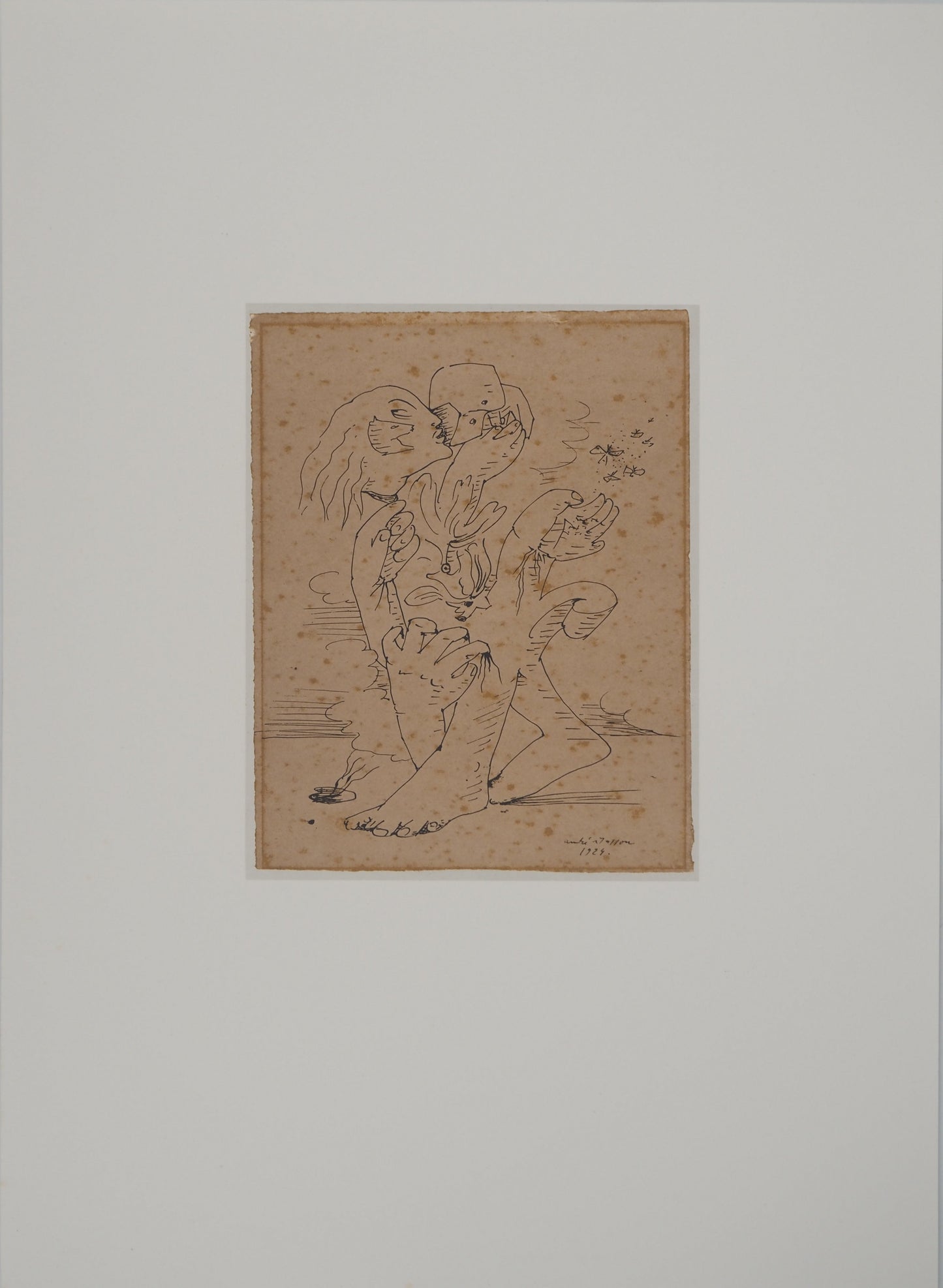 André MASSON : Dessin Automatique - Lithographie signée