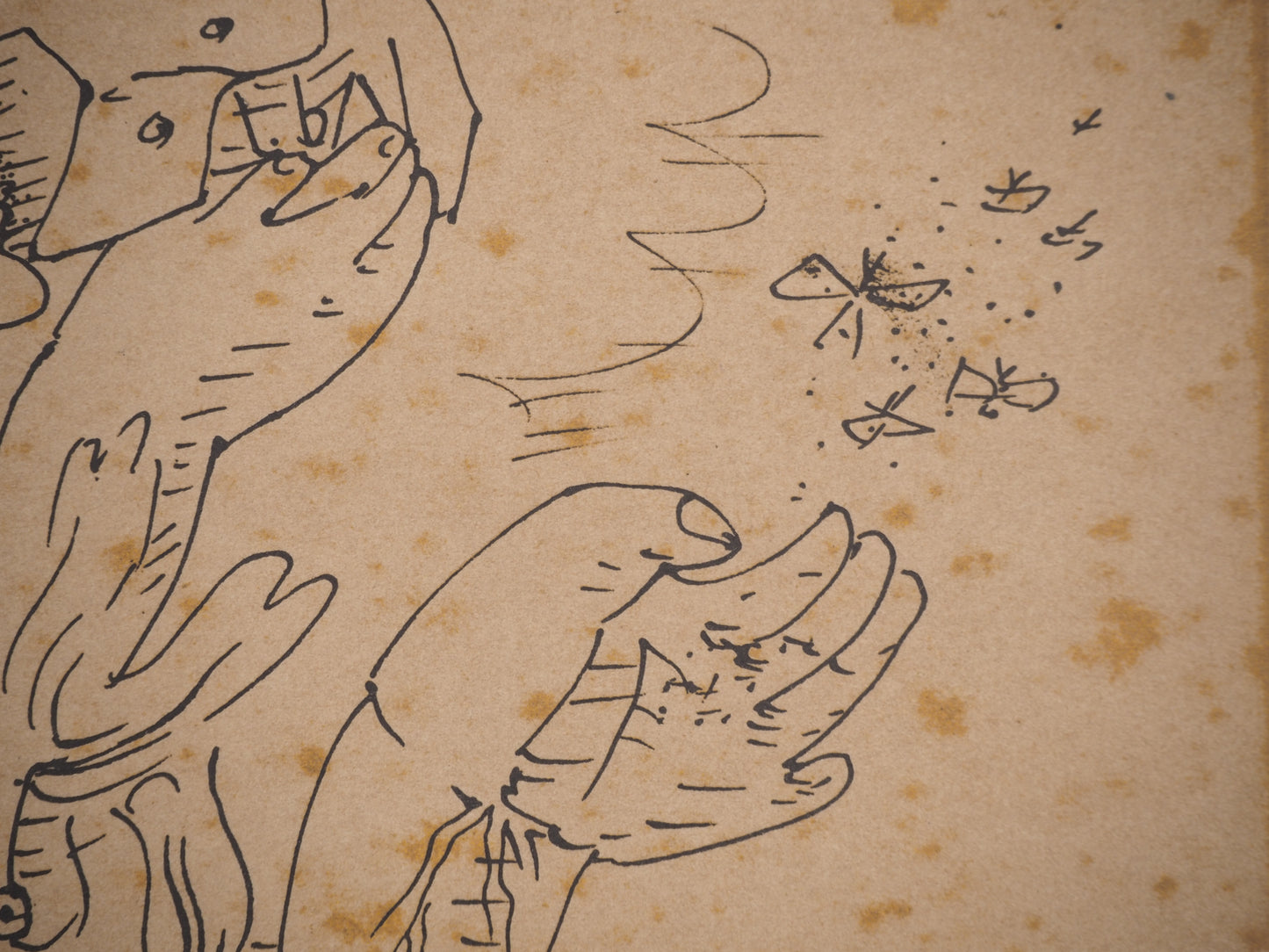André MASSON : Dessin Automatique - Lithographie signée