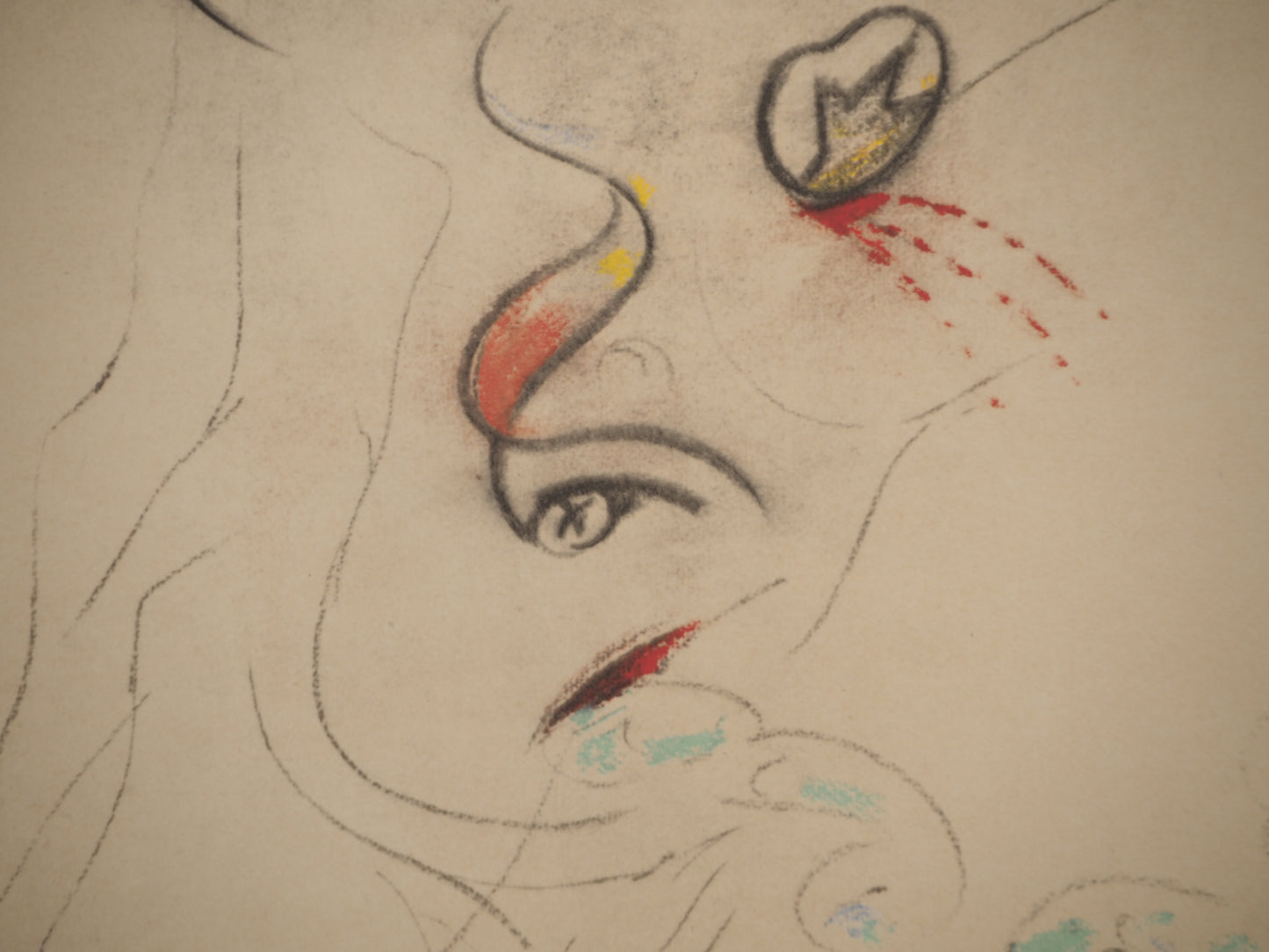 André MASSON : La Honte - Lithographie signée