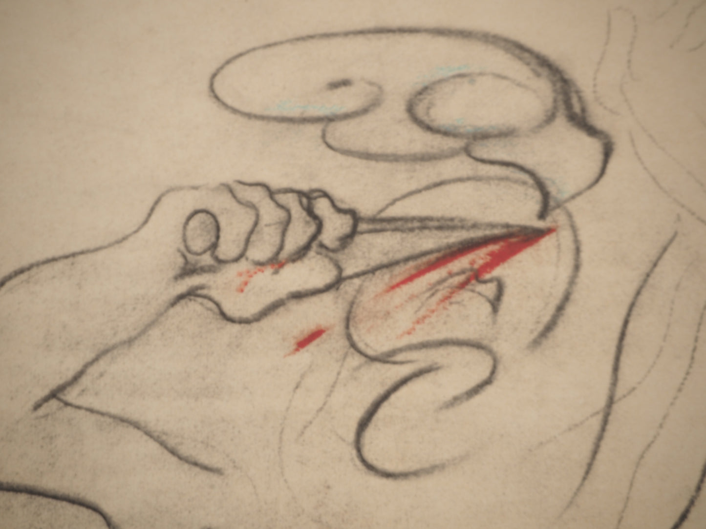 André MASSON : La Honte - Lithographie signée