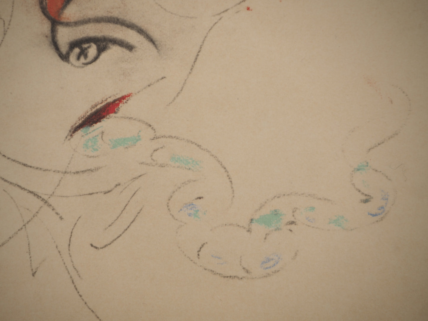 André MASSON : La Honte - Lithographie signée