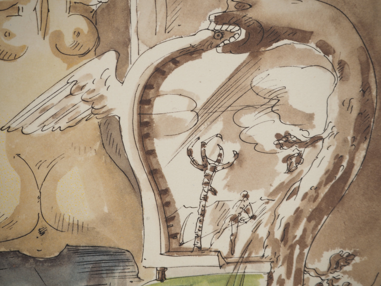 André MASSON : La chambre d'amour - Lithographie signée