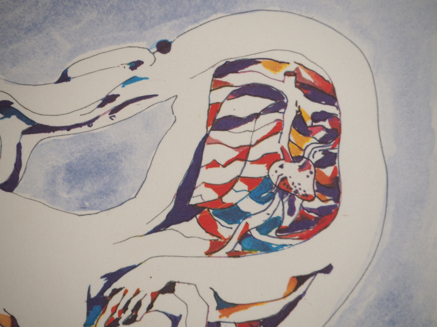 André MASSON : Conversation de meubles - Lithographie signée