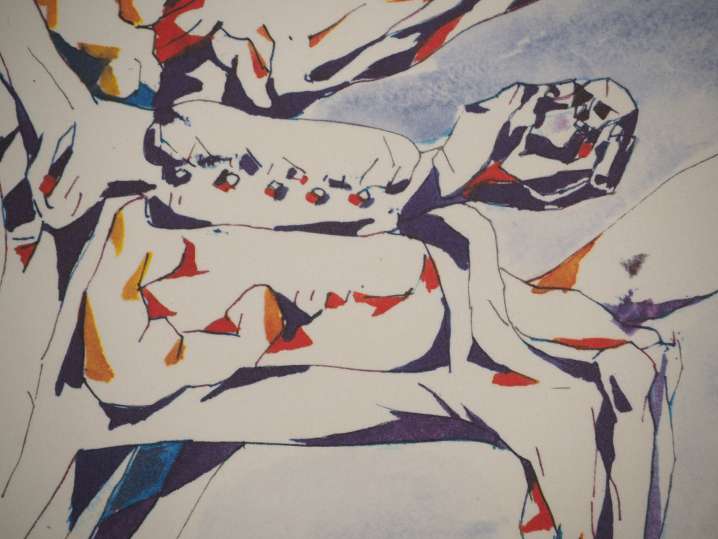 André MASSON : Conversation de meubles - Lithographie signée