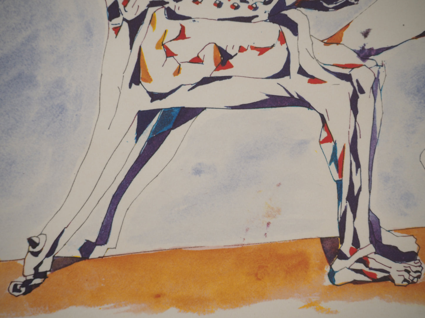 André MASSON : Conversation de meubles - Lithographie signée