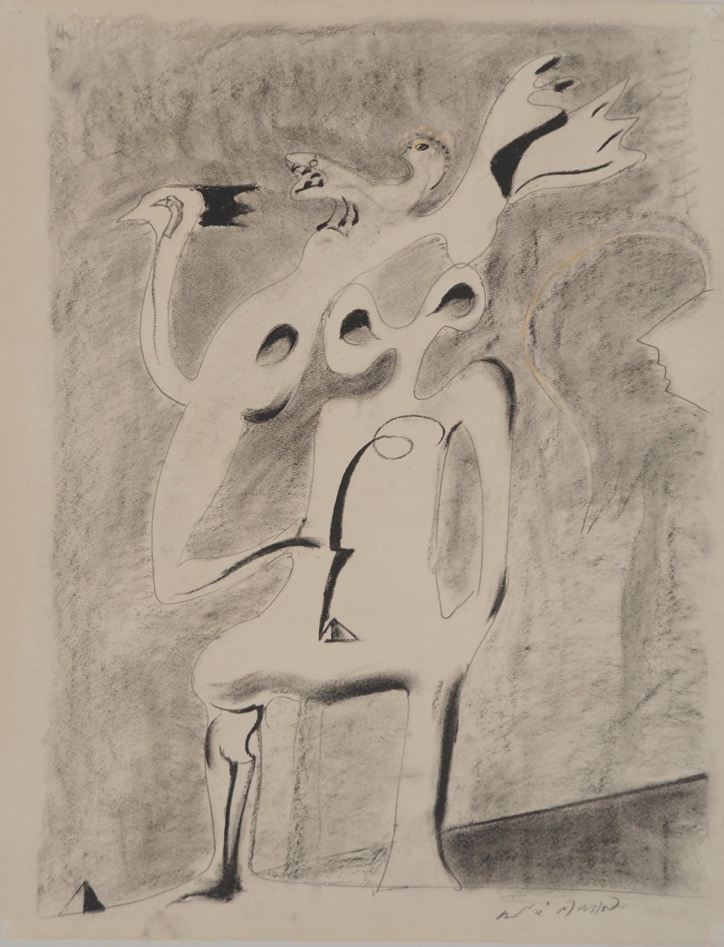André MASSON : Monument pour un désert - Lithographie signée