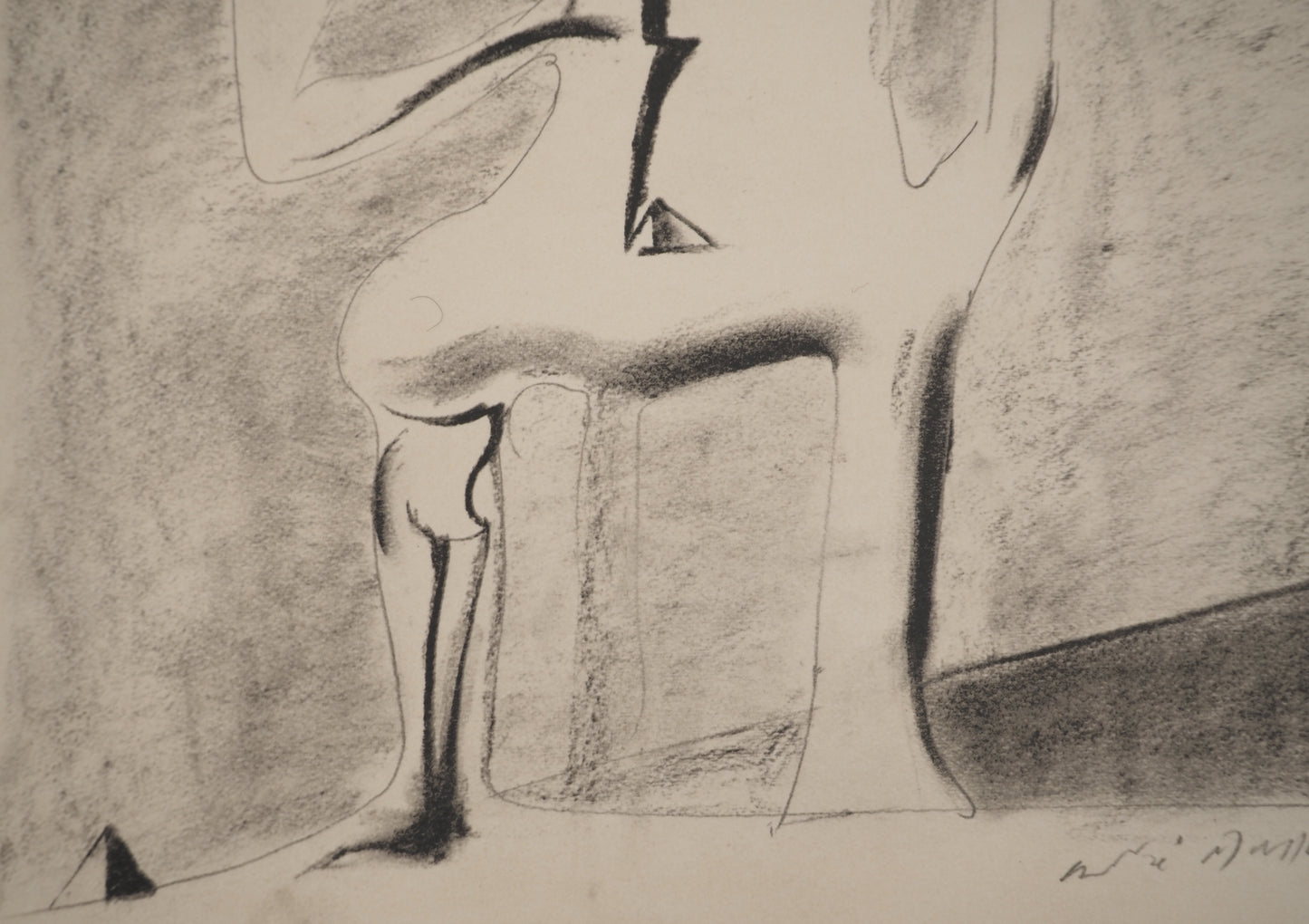 André MASSON : Monument pour un désert - Lithographie signée