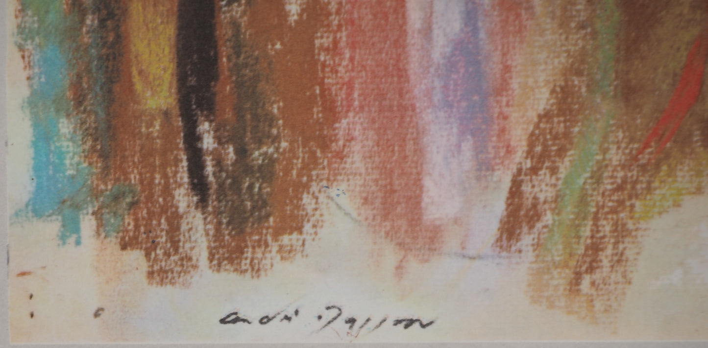 André MASSON : Nu bleu - Lithographie signée