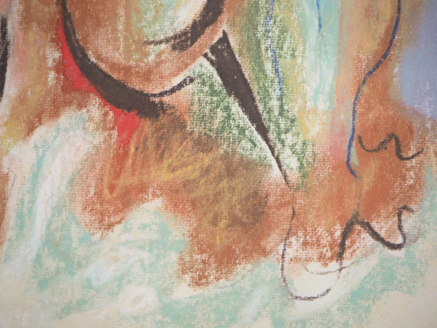 André MASSON : Nu bleu - Lithographie signée