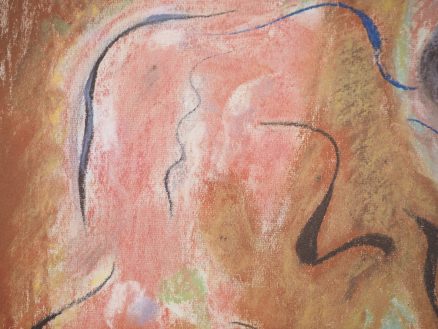 André MASSON : Nu bleu - Lithographie signée