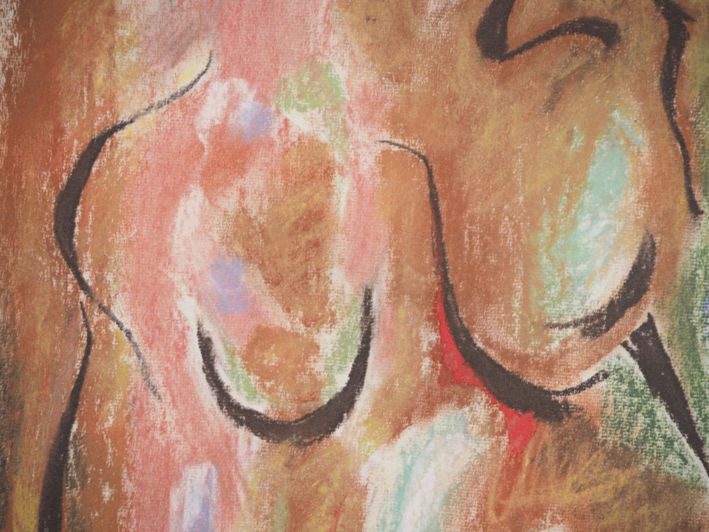 André MASSON : Nu bleu - Lithographie signée