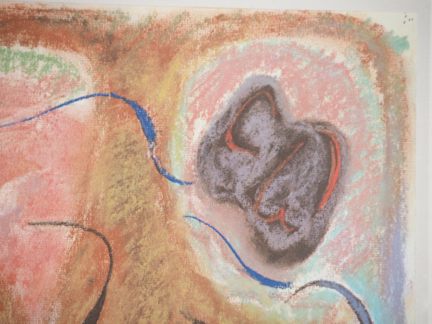 André MASSON : Nu bleu - Lithographie signée