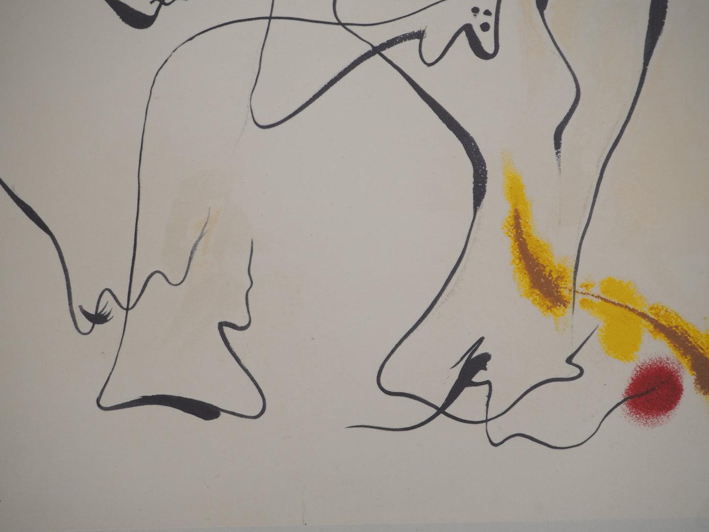 André MASSON : Couple amoureux - Lithographie signée