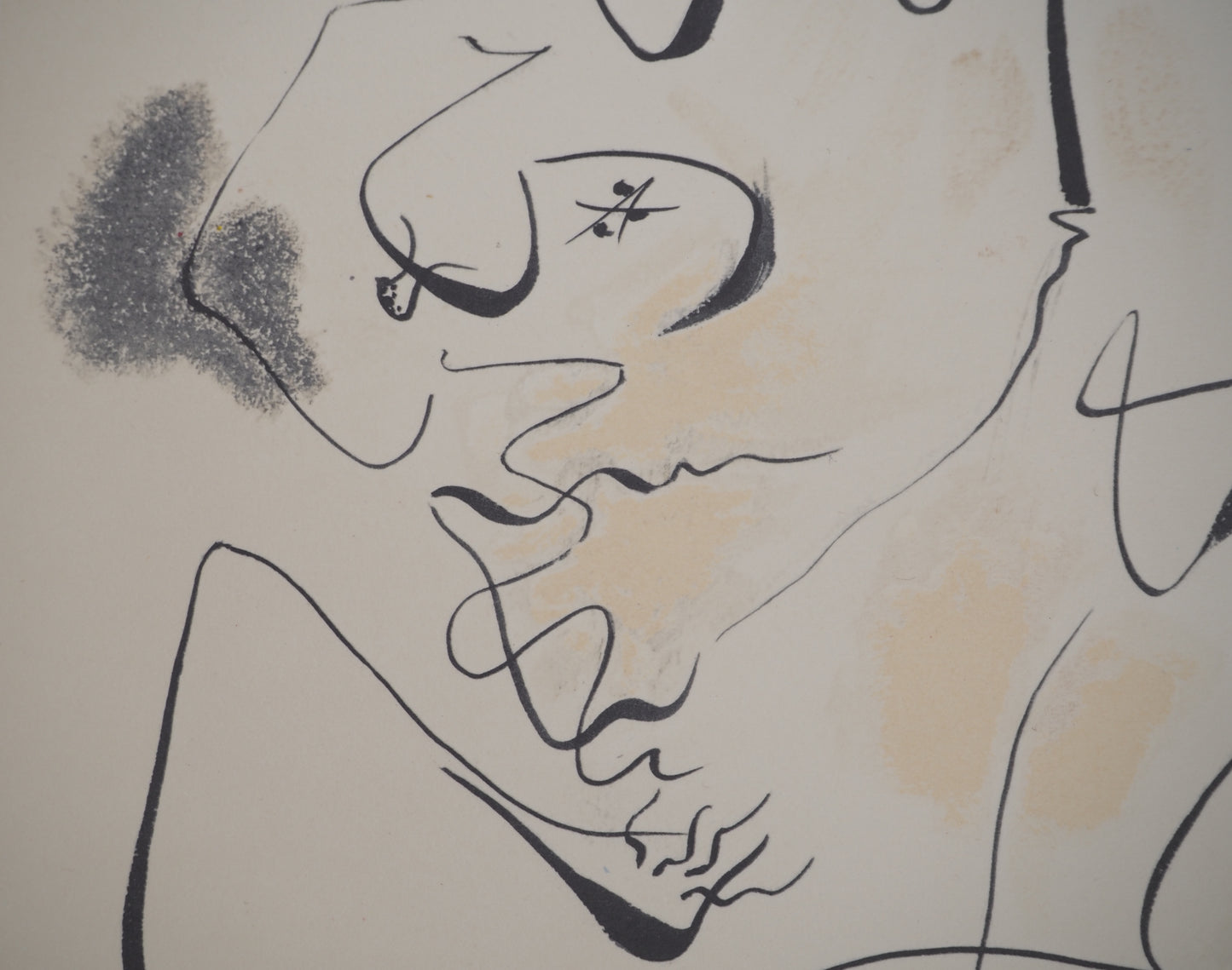 André MASSON : Couple amoureux - Lithographie signée