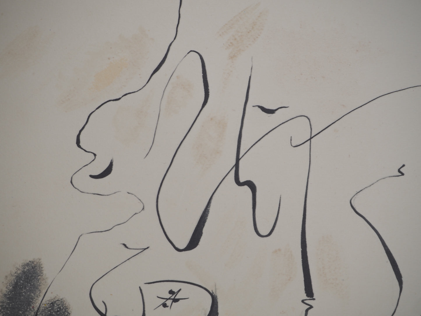 André MASSON : Couple amoureux - Lithographie signée