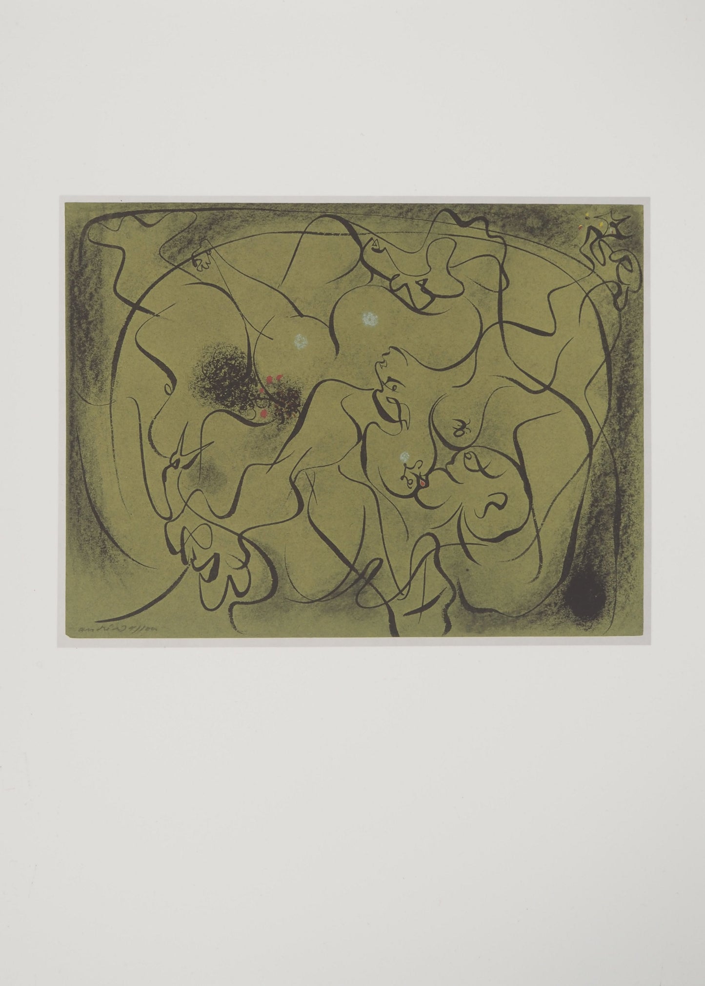 André MASSON : Sexus - Lithographie signée