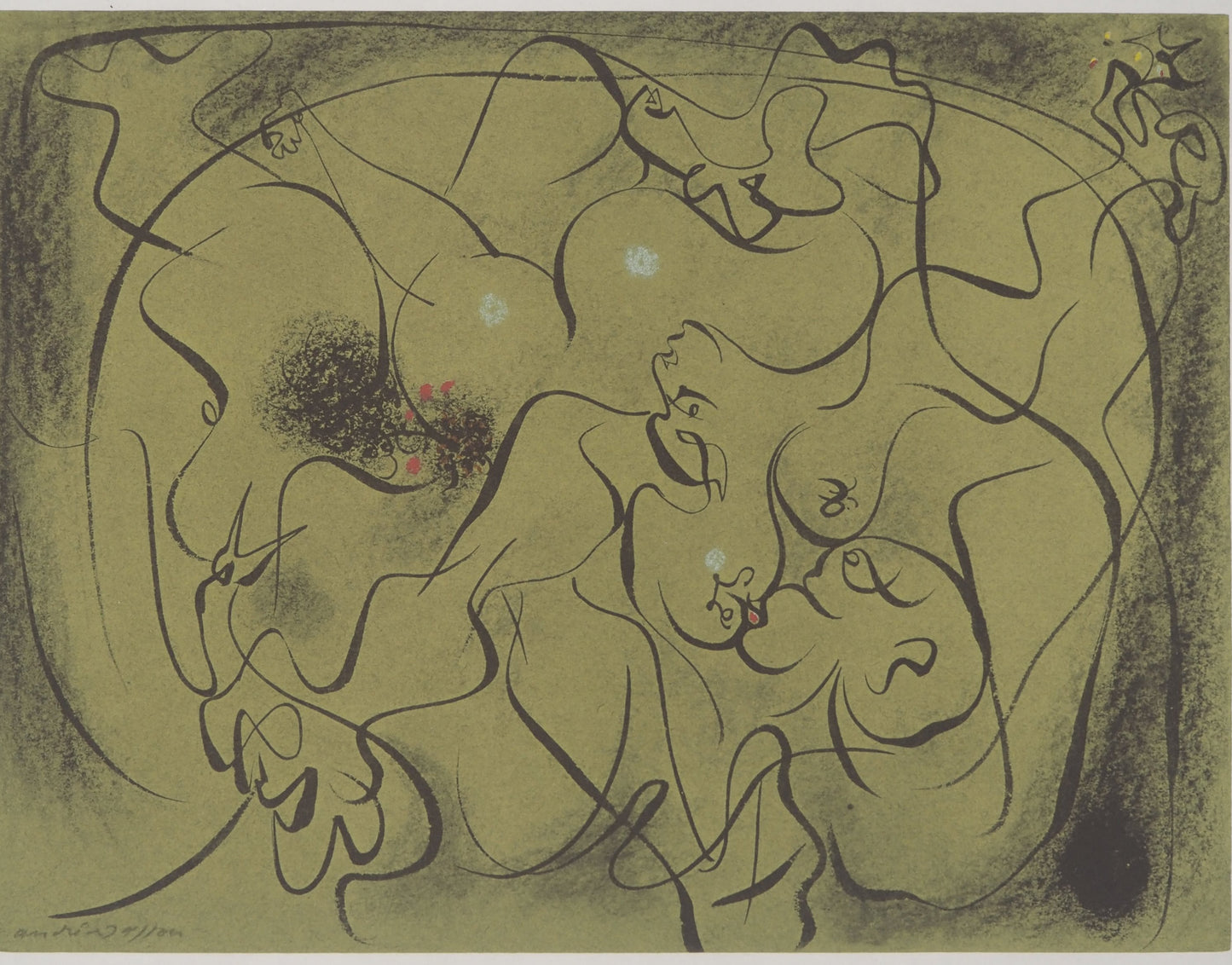 André MASSON : Sexus - Lithographie signée