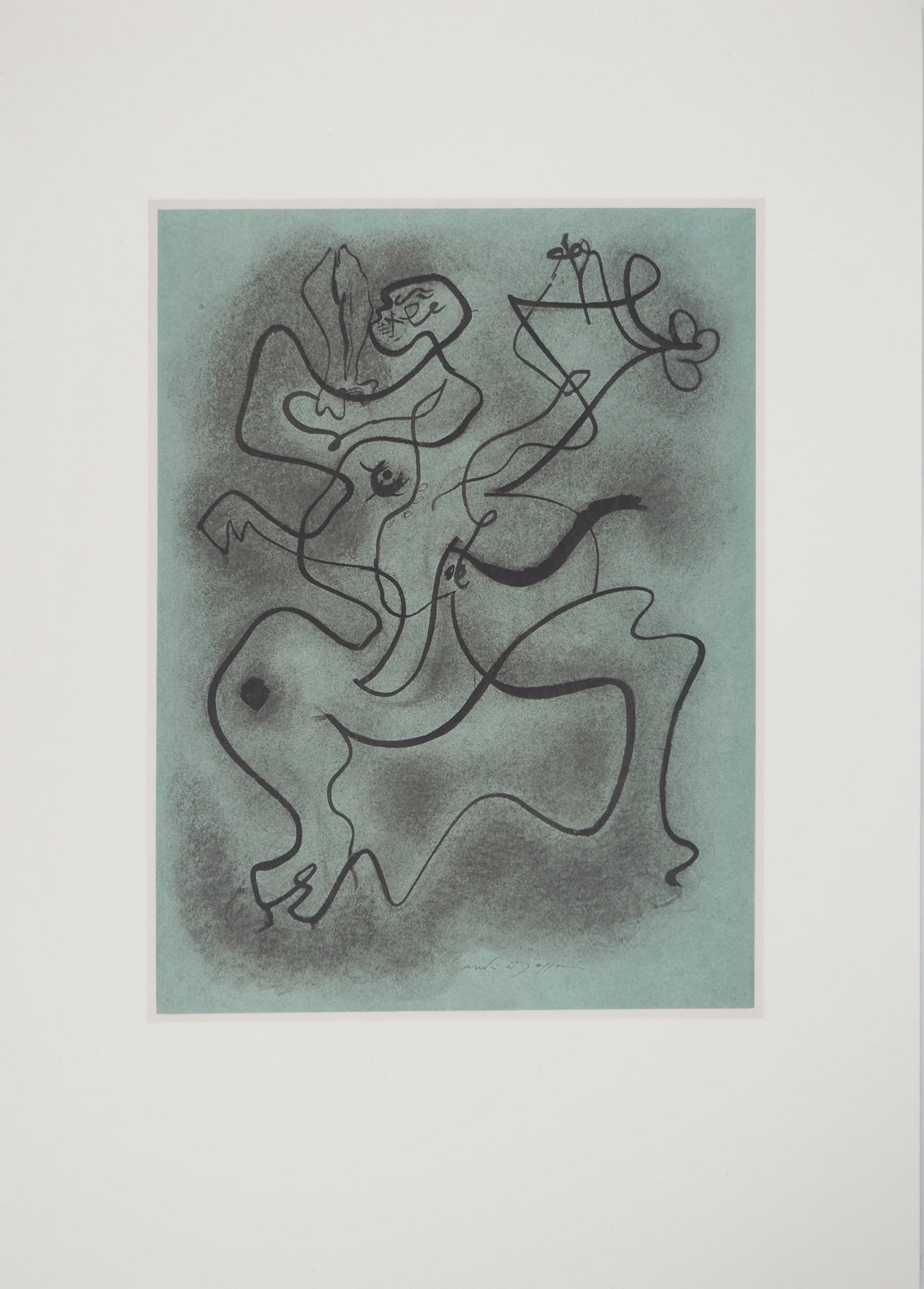 André MASSON : Centaure - Lithographie signée