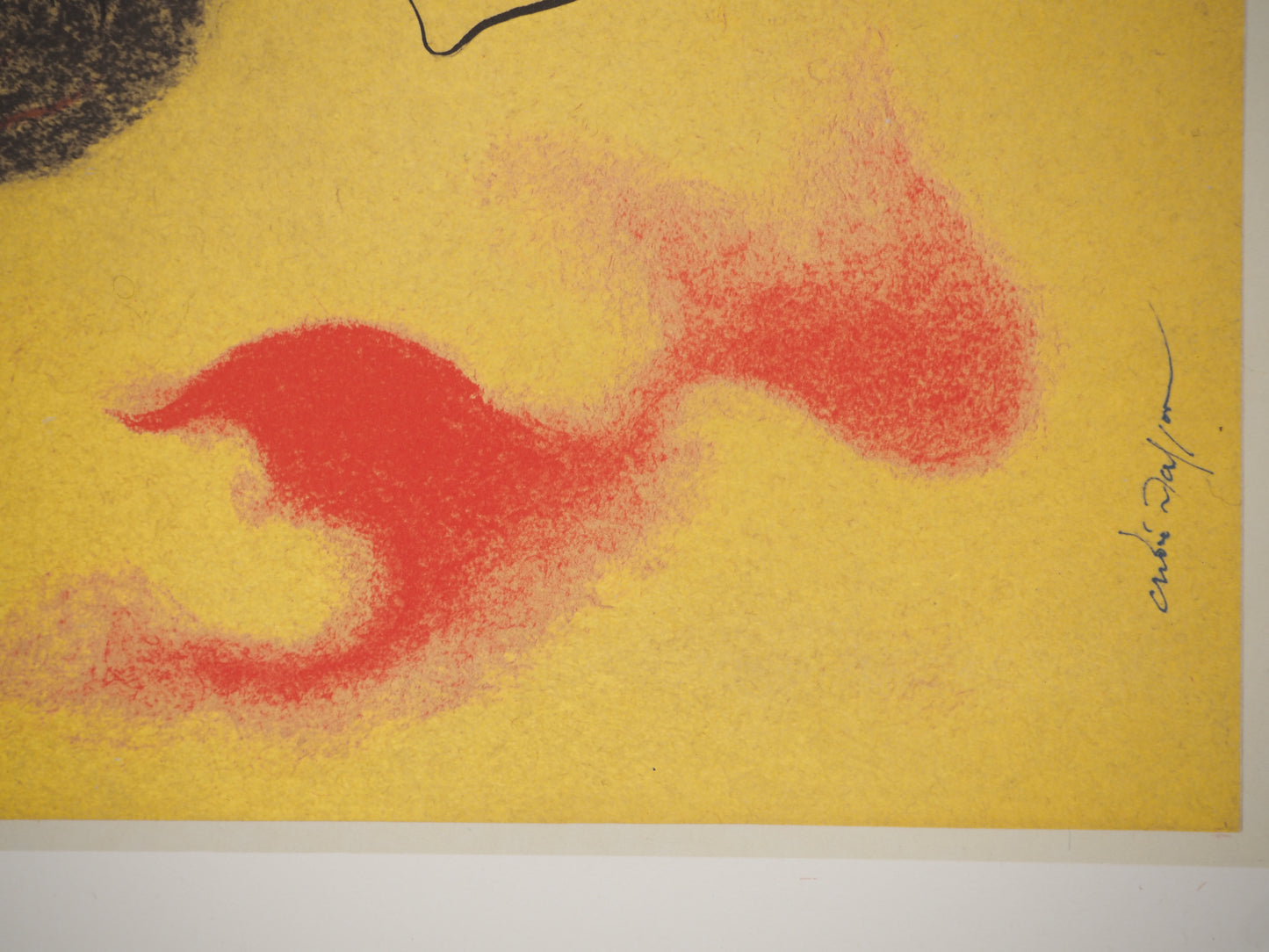 André MASSON : Nu au soleil noir - Lithographie signée
