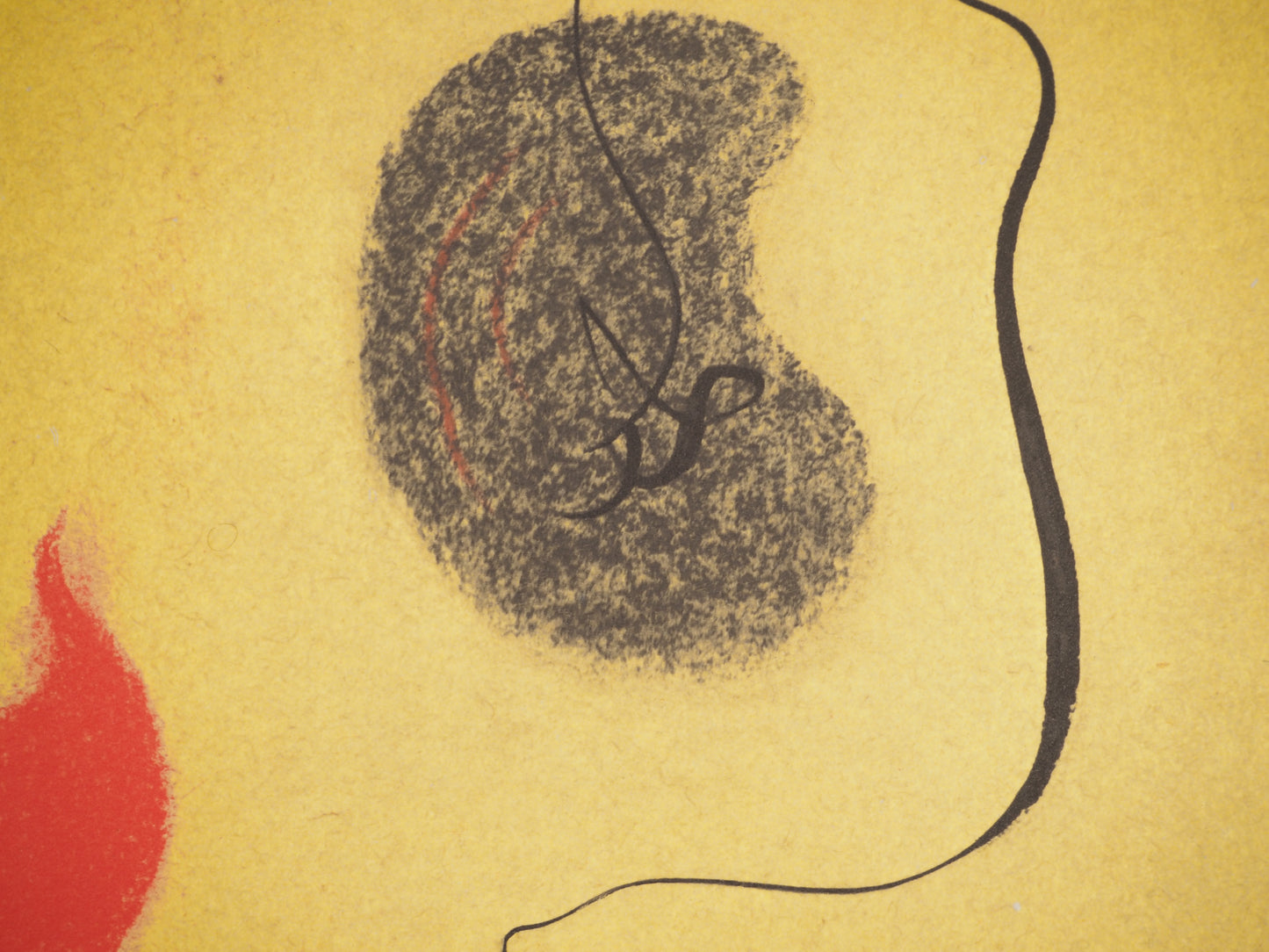 André MASSON : Nu au soleil noir - Lithographie signée