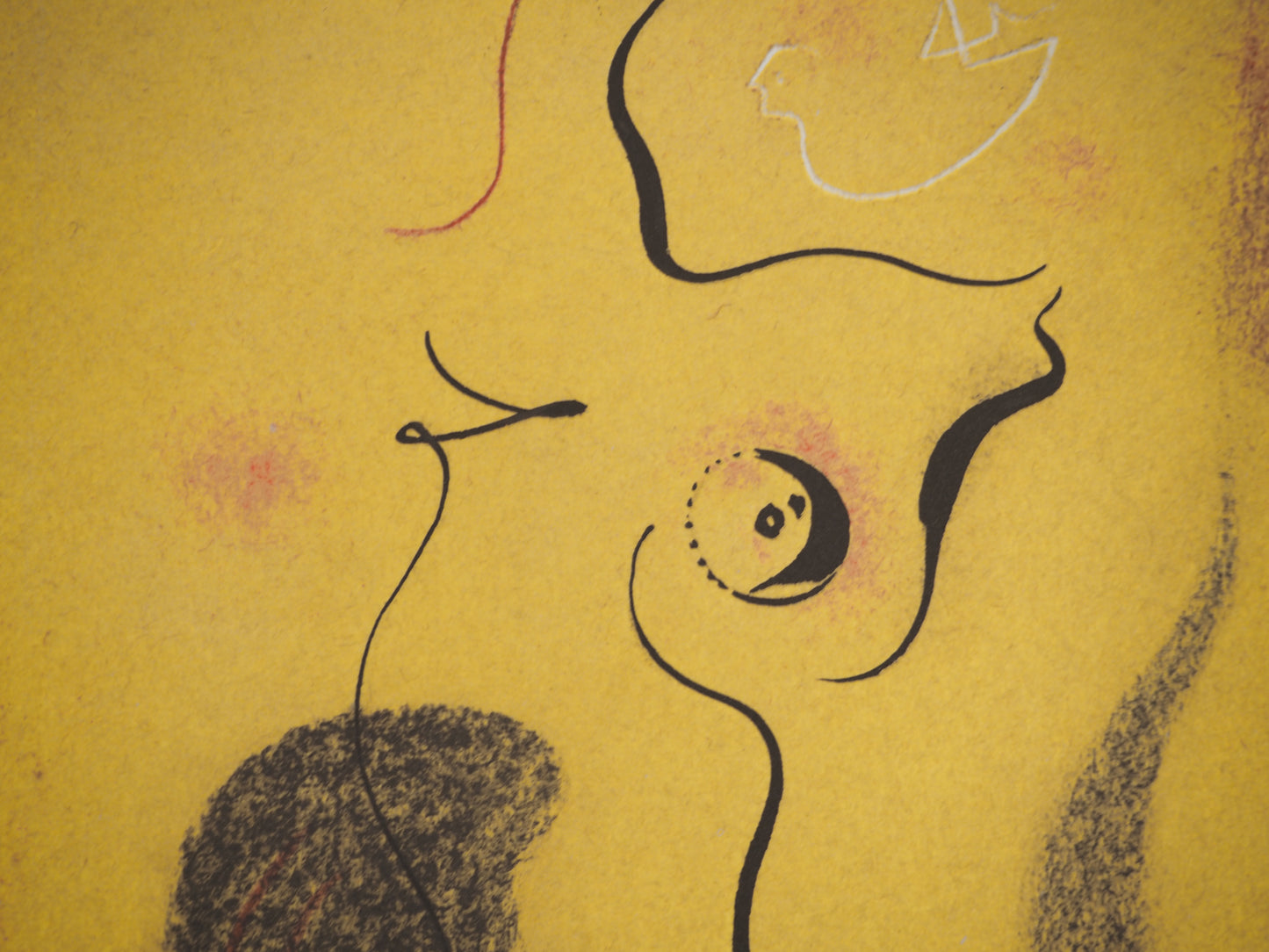 André MASSON : Nu au soleil noir - Lithographie signée