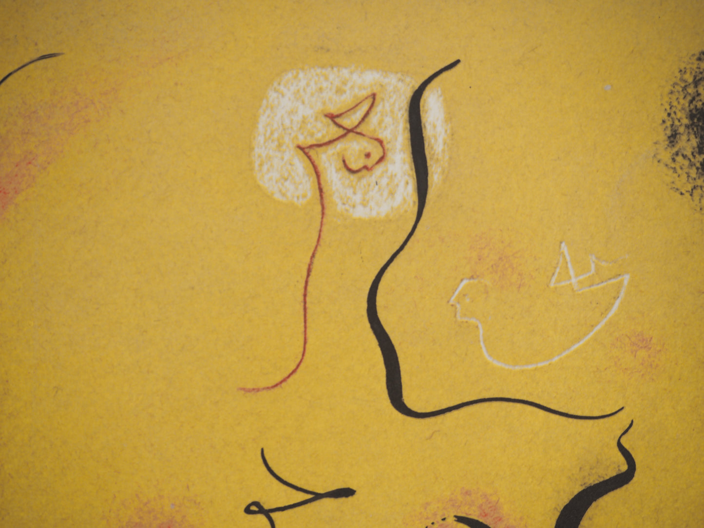 André MASSON : Nu au soleil noir - Lithographie signée