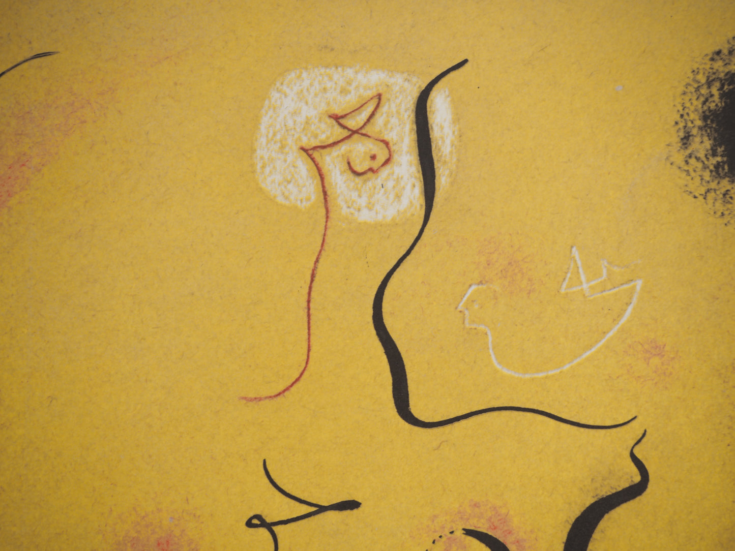 André MASSON : Nu au soleil noir - Lithographie signée