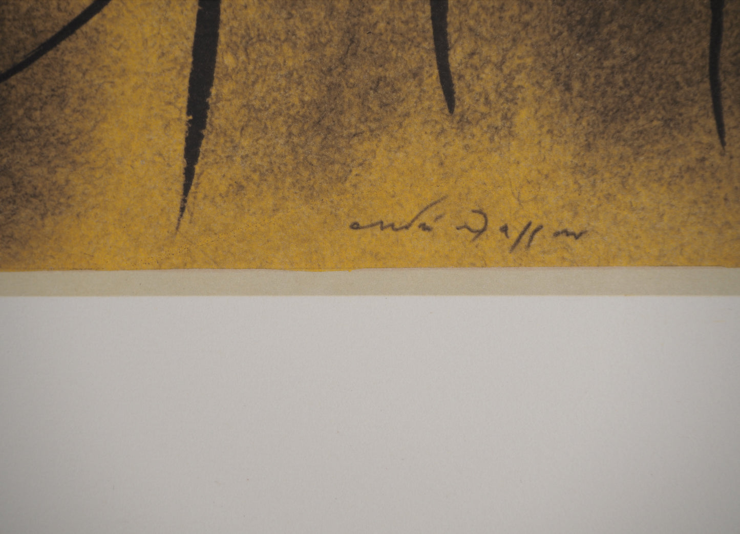André MASSON : Contemplation de l'abîme - Lithographie signée