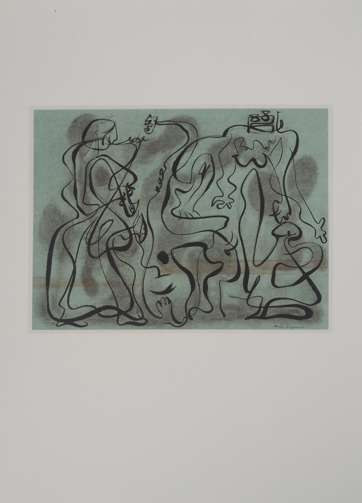 André MASSON : Lunatique - Lithographie signée