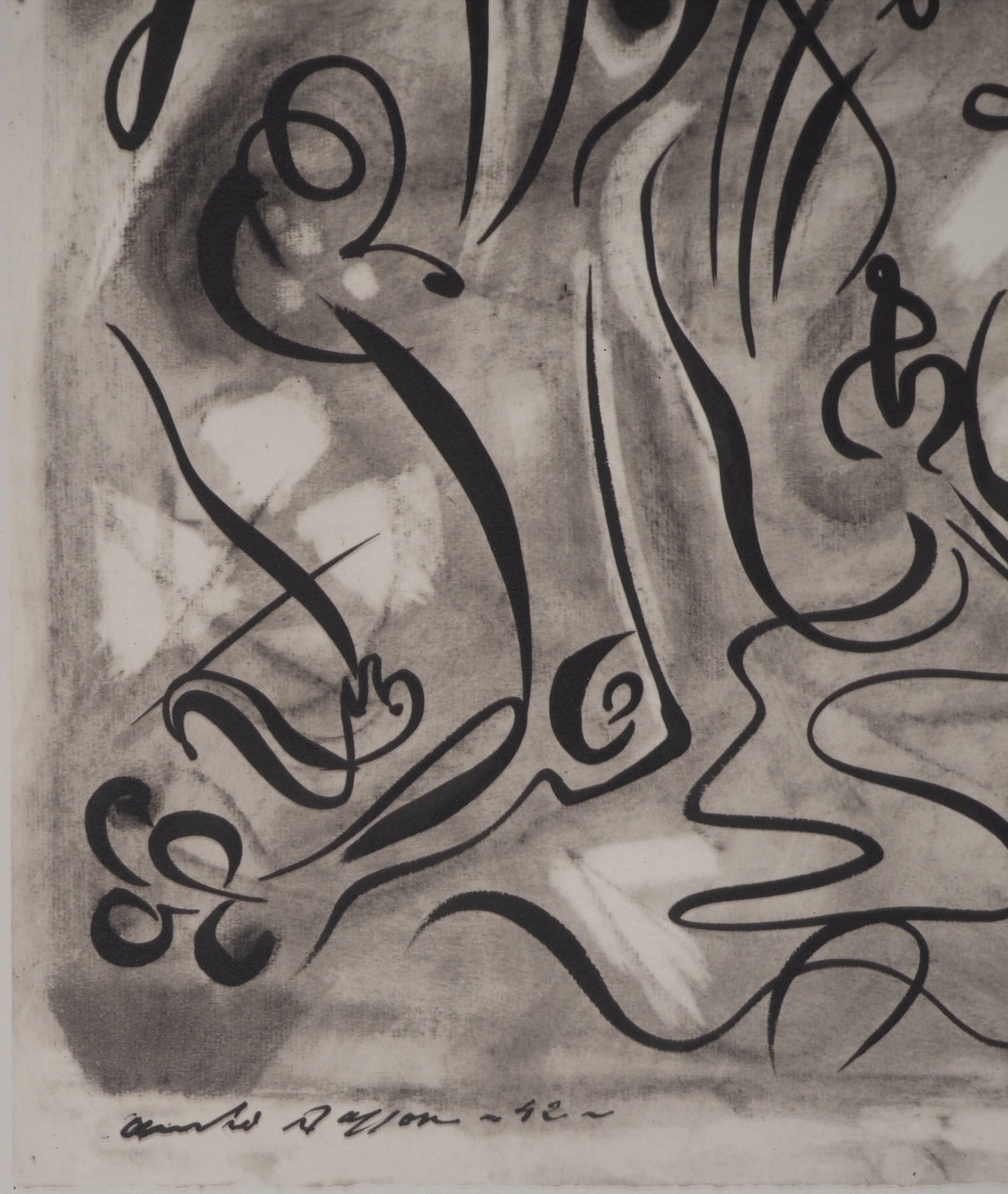 André MASSON : Le loup garou - Lithographie signée