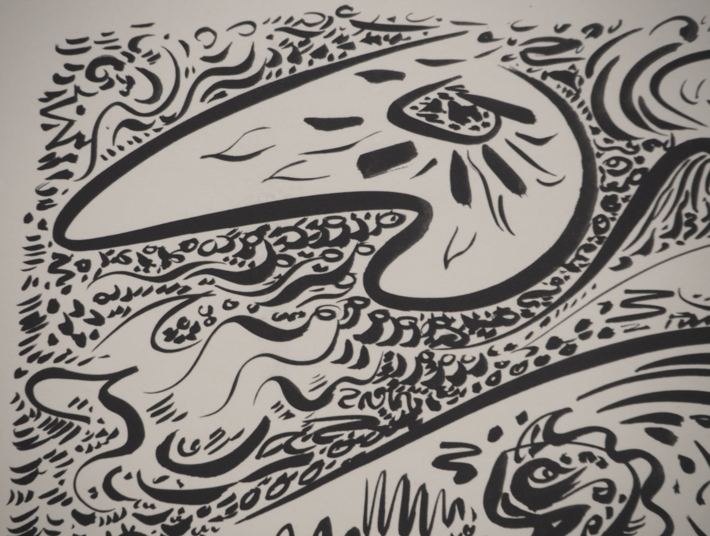 André MASSON : Le grain de mil - Lithographie signée