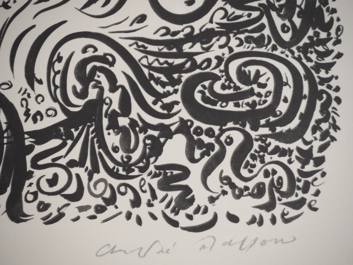 André MASSON : Le grain de mil - Lithographie signée