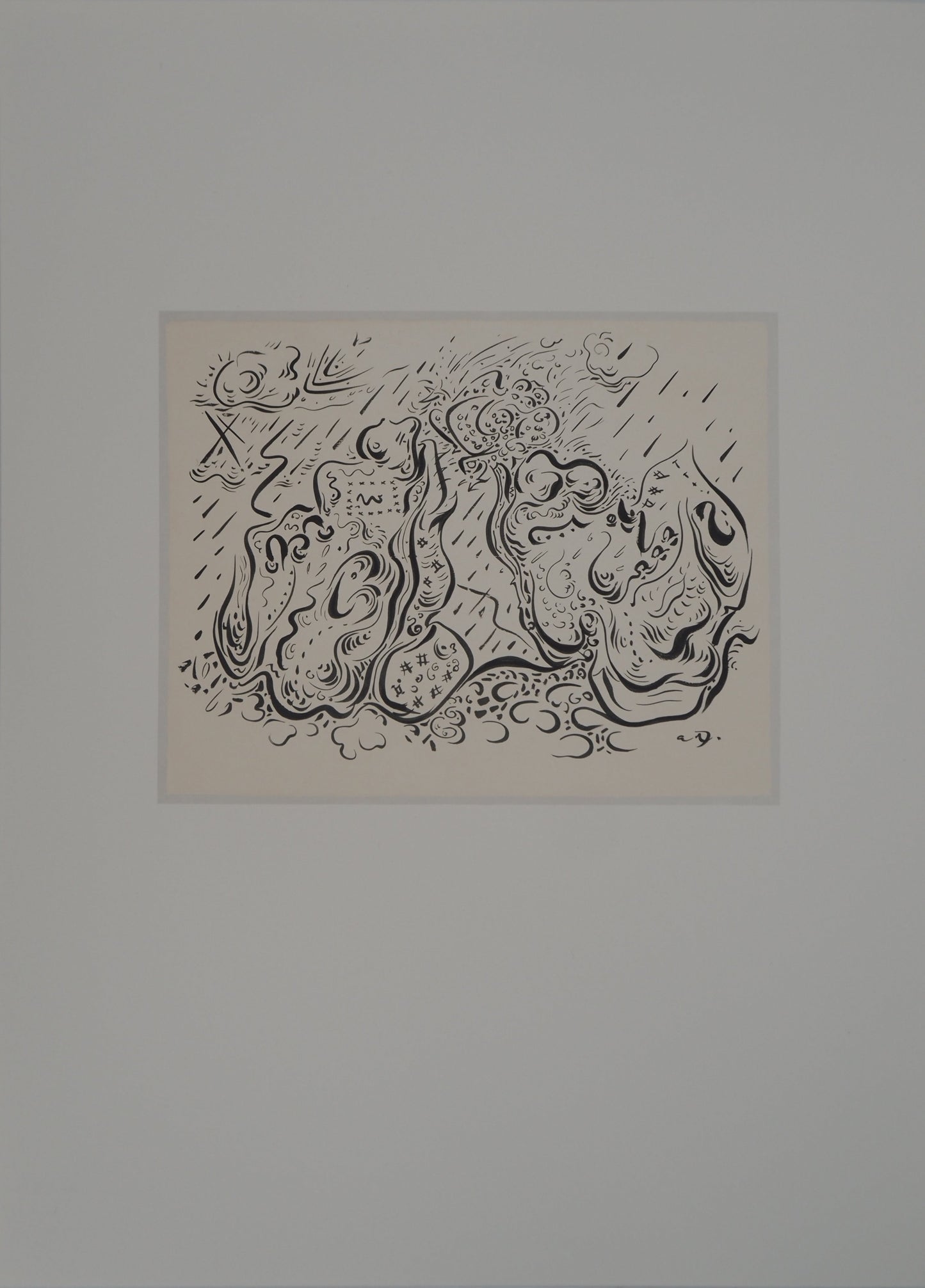 André MASSON : Les vieux souliers - Lithographie signée