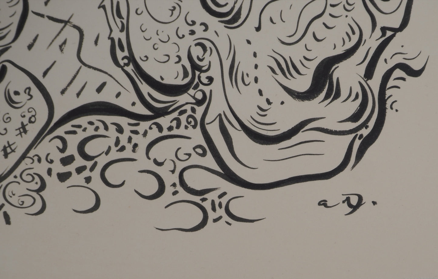 André MASSON : Les vieux souliers - Lithographie signée