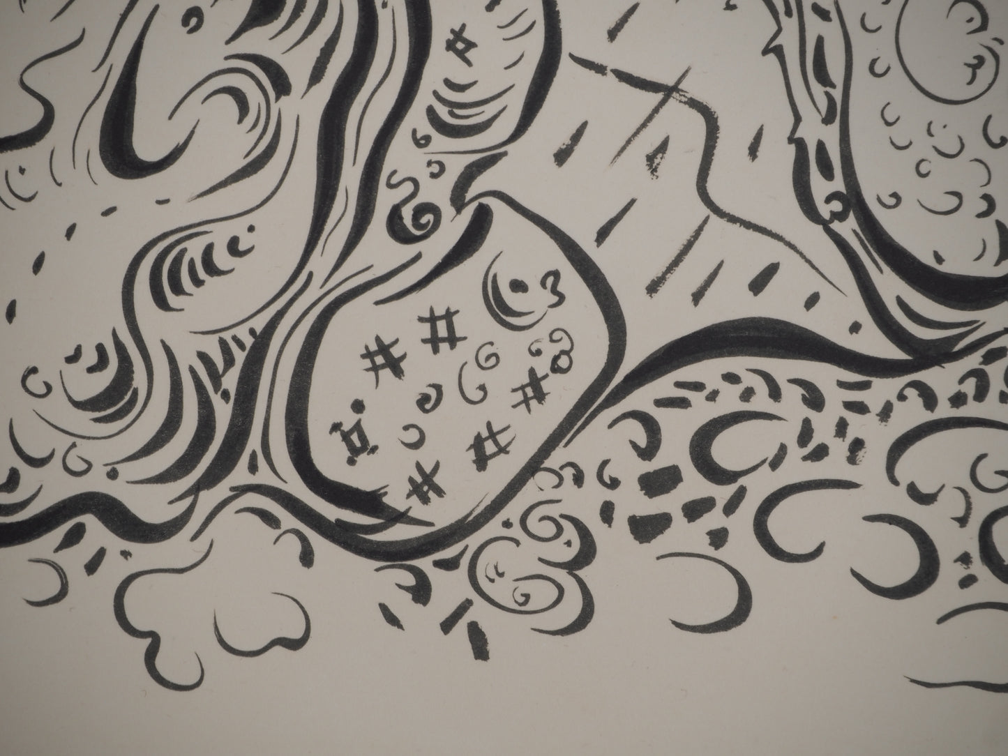 André MASSON : Les vieux souliers - Lithographie signée